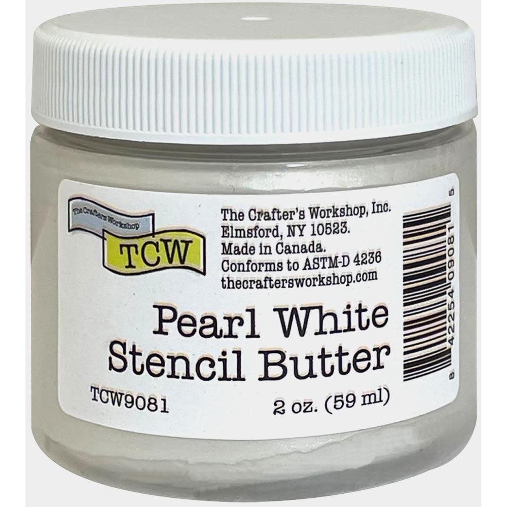 CRAFTERS WORKSHOP THE CRAFTER'S WORKSHOP PEARL WHITE STENCIL BUTTER 2oz