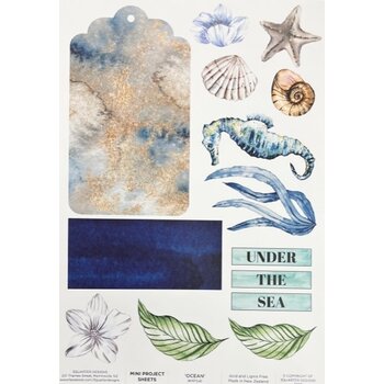 3QUARTER DESIGNS 3QUARTER DESIGNS OCEAN LOVERS A4 MINI PROJECT SHEETS