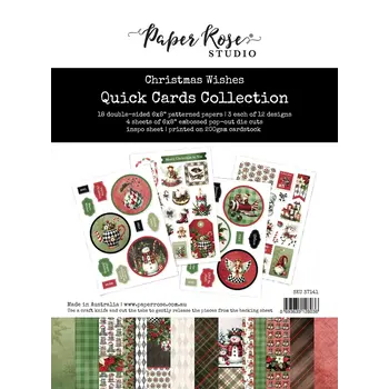 PAPER ROSE PAPER ROSE CHRISTMAS WISHES 6x8 QUICK CARDS COLLECTION