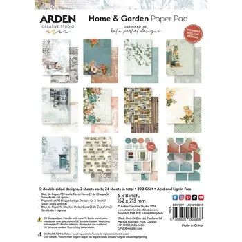 ARDEN CREATIVE STUDIO ARDEN CREATIVE STUDIO HOME & GARDEN 6x8 PAPER PAD