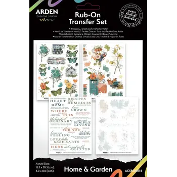 ARDEN CREATIVE STUDIO ARDEN CREATIVE STUDIO HOME & GARDEN 6x8 RUB-ONS