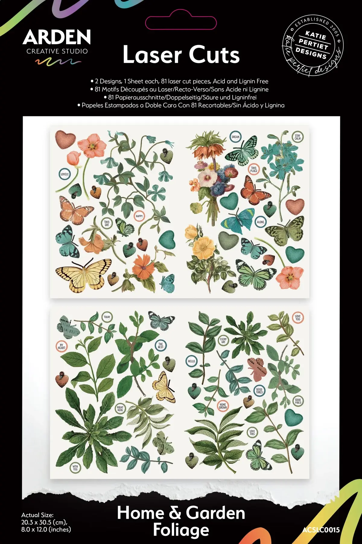 ARDEN CREATIVE STUDIO ARDEN CREATIVE STUDIO HOME & GARDEN 8x12 LASER CUTS FOLIAGE