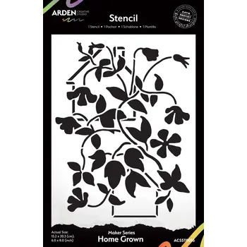 ARDEN CREATIVE STUDIO ARDEN CREATIVE STUDIO MAKER SERIES HOME GROWN 6x8 STENCIL