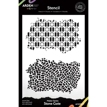 ARDEN CREATIVE STUDIO ARDEN CREATIVE STUDIO MAKER SERIES STONE GATE 6x8 STENCIL