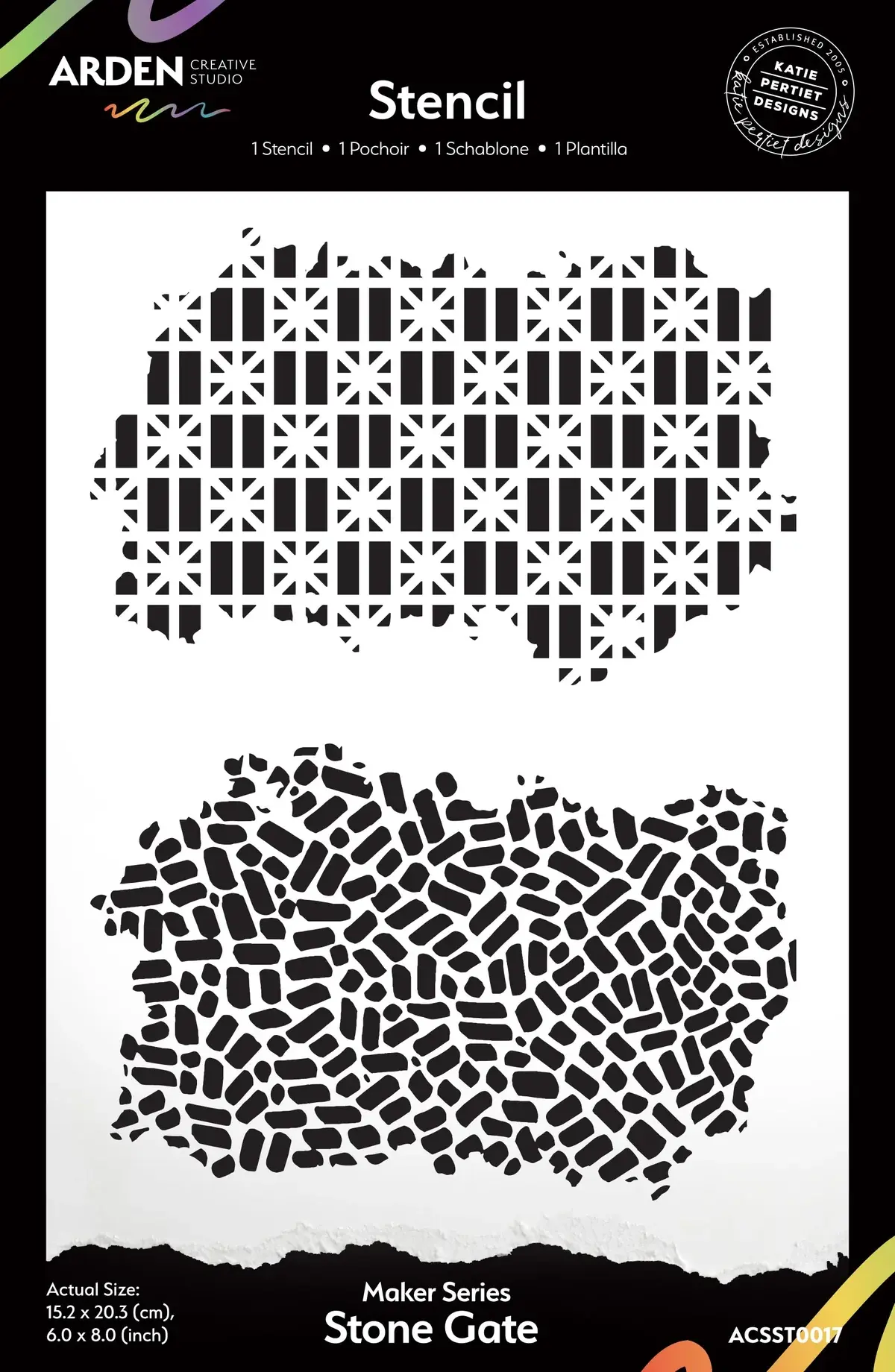 ARDEN CREATIVE STUDIO ARDEN CREATIVE STUDIO MAKER SERIES STONE GATE 6x8 STENCIL