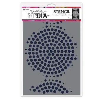 RANGER RANGER DINA WAKLEY MEDIA CIRCLE OF CIRCLES 6x9 STENCIL