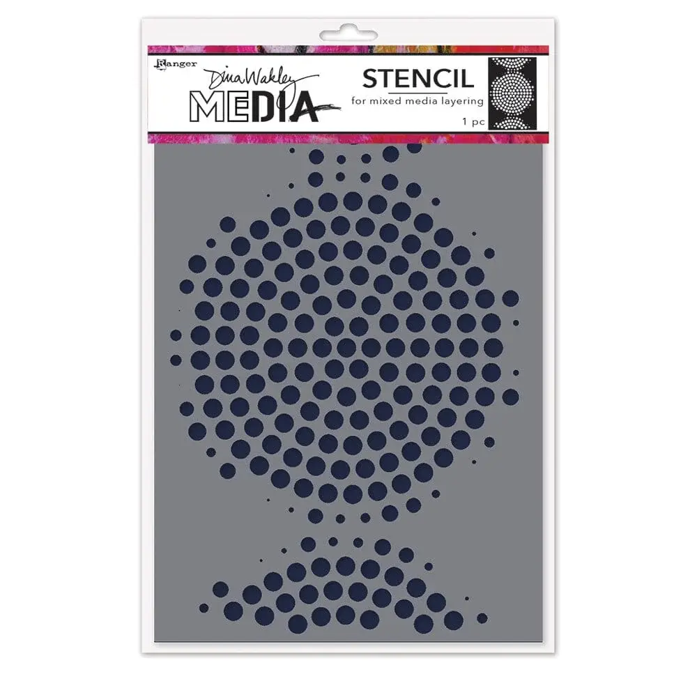 RANGER RANGER DINA WAKLEY MEDIA CIRCLE OF CIRCLES 6x9 STENCIL