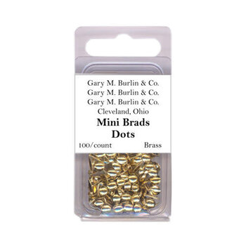GARY M. BURLIN GARY BURLIN BRASS DOT MINI METAL BRADS 100/PK