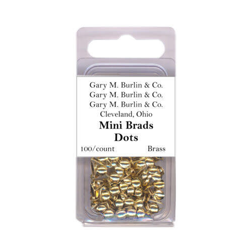 GARY M. BURLIN GARY BURLIN BRASS DOT MINI METAL BRADS 100/PK