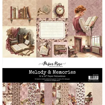 PAPER ROSE PAPER ROSE MELODY & MEMORIES 12x12 PAPER COLLECTION