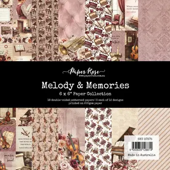PAPER ROSE PAPER ROSE MELODY & MEMORIES 6x6 PAPER COLLECTION
