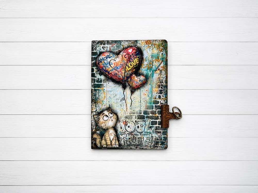 STAMPERIA STAMPERIA FURRY FRIENDS 2 COOL STREET BRICKS 12x25cm STENCIL