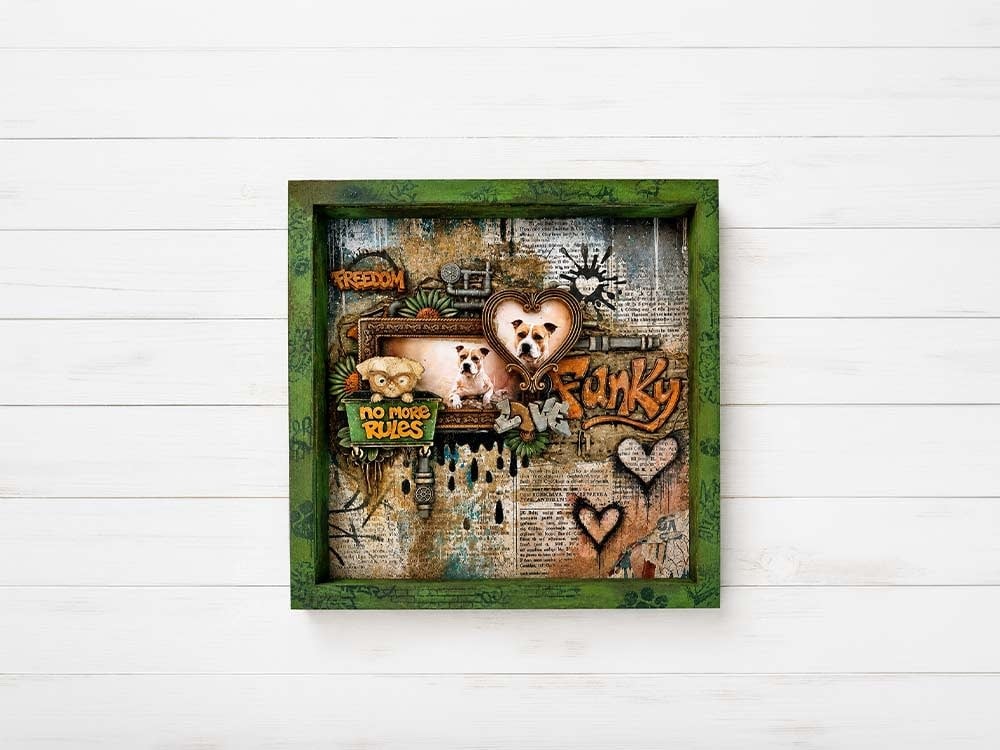 STAMPERIA STAMPERIA FURRY FRIENDS 2 INK SPLATTERS 12x25cm STENCIL