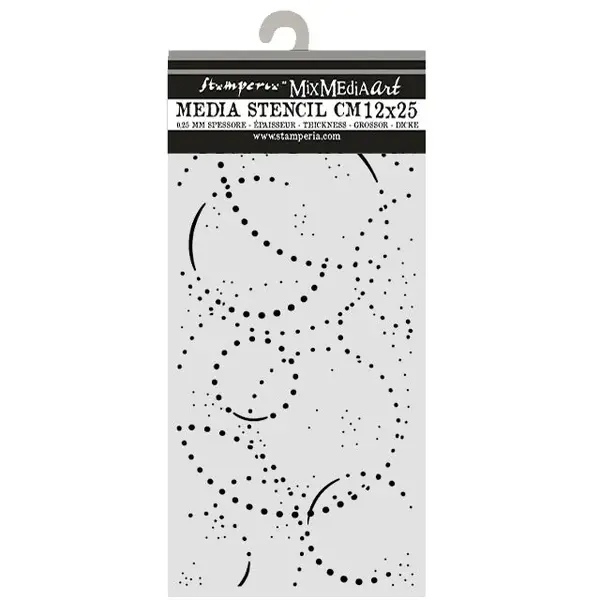 STAMPERIA STAMPERIA COSMOS INK ORBITS 12x25cm STENCIL