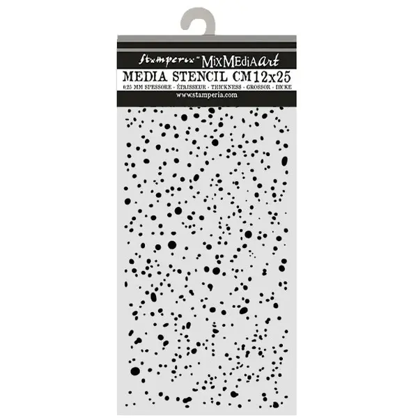 STAMPERIA STAMPERIA COSMOS INK SPOTS 12x25cm STENCIL
