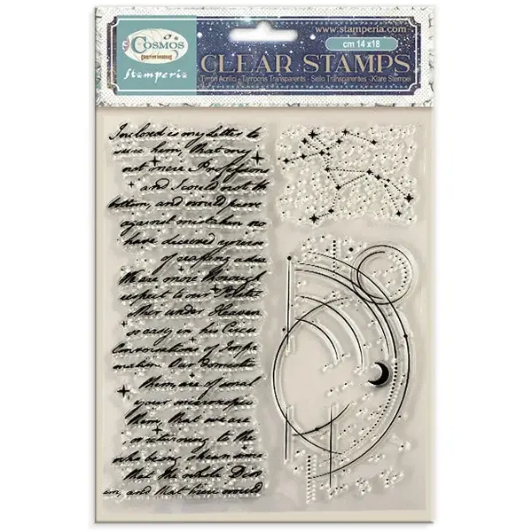 STAMPERIA STAMPERIA COSMOS CLEAR STAMP SET