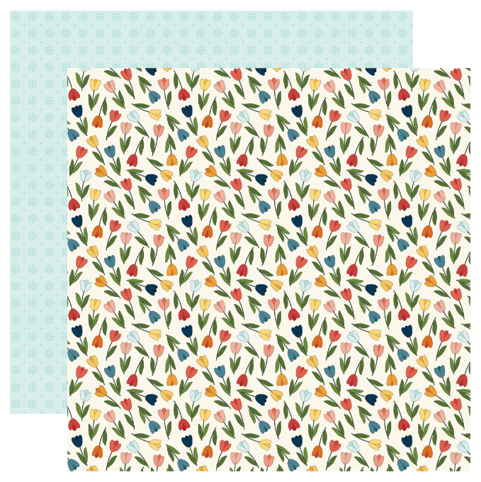 CARTA BELLA CARTA BELLA AMSTERDAM TULIP FIELD 12x12 CARDSTOCK