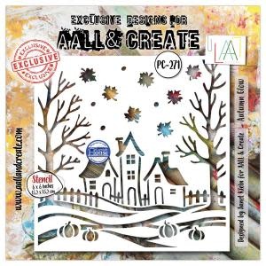 AALL & CREATE AALL & CREATE JANET KLEIN #271 AUTUMN GLOW 6X6 STENCIL