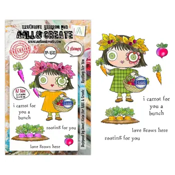 AALL & CREATE AALL & CREATE JANET KLEIN #1513 ROOTING FOR YOU A7 CLEAR STAMP SET