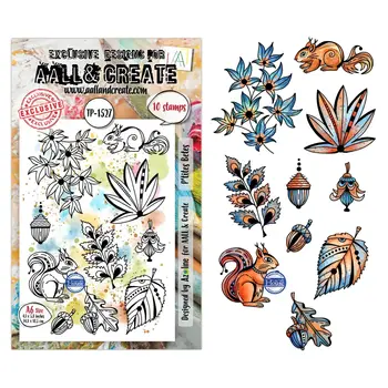 AALL & CREATE AALL & CREATE AZ LINE #1527 P'TITES BETES A6 CLEAR STAMP SET