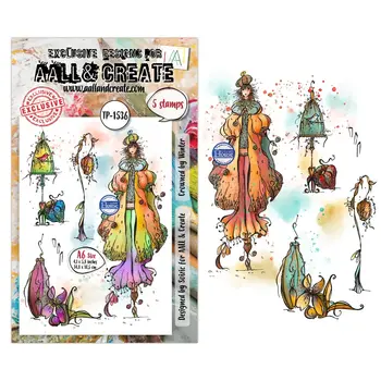 AALL & CREATE AALL & CREATE SOIZIC #1536 CROWNED BY WINTER A6 CLEAR STAMP SET