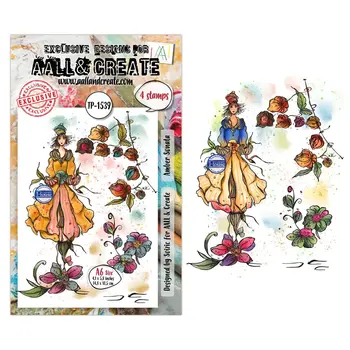 AALL & CREATE AALL & CREATE SOIZIC #1539 AMBER SONATA A6 CLEAR STAMP SET