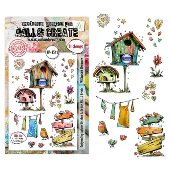 AALL & CREATE AALL & CREATE AUTOUR DE MWA #1541 WILDWOOD DREAMER A6 CLEAR STAMP SET
