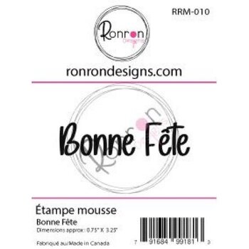 RONRON DESIGNS RONRON DESIGNS BONNE FÊTE FOAM STAMP
