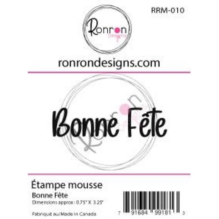 RONRON DESIGNS RONRON DESIGNS BONNE FÊTE FOAM STAMP