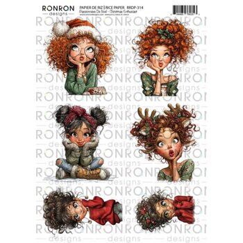 RONRON DESIGNS RONRON DESIGNS PASSIONNÉES DE NOËL RICE PAPER