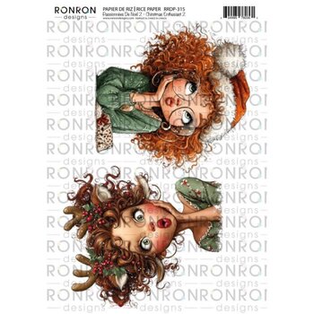 RONRON DESIGNS RONRON DESIGNS PASSIONNÉES DE NOËL 2 RICE PAPER