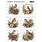 RONRON DESIGNS RONRON DESIGNS OISEAUX SAISON DES FÊTES 2 RICE PAPER