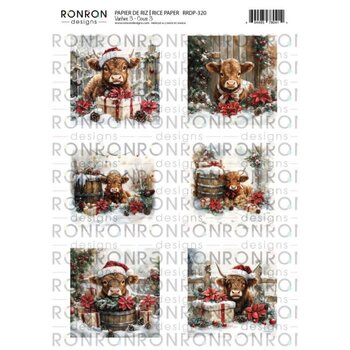 RONRON DESIGNS RONRON DESIGNS VACHES 3 RICE PAPER