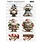 RONRON DESIGNS RONRON DESIGNS PERSONNAGES DE NOËL 2 RICE PAPER