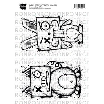 RONRON DESIGNS RONRON DESIGNS DOANN CREATIVE - STITCHOUX ZIGGY & PICO RICE PAPER