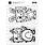 RONRON DESIGNS RONRON DESIGNS DOANN CREATIVE - STITCHOUX ZIGGY & PICO RICE PAPER