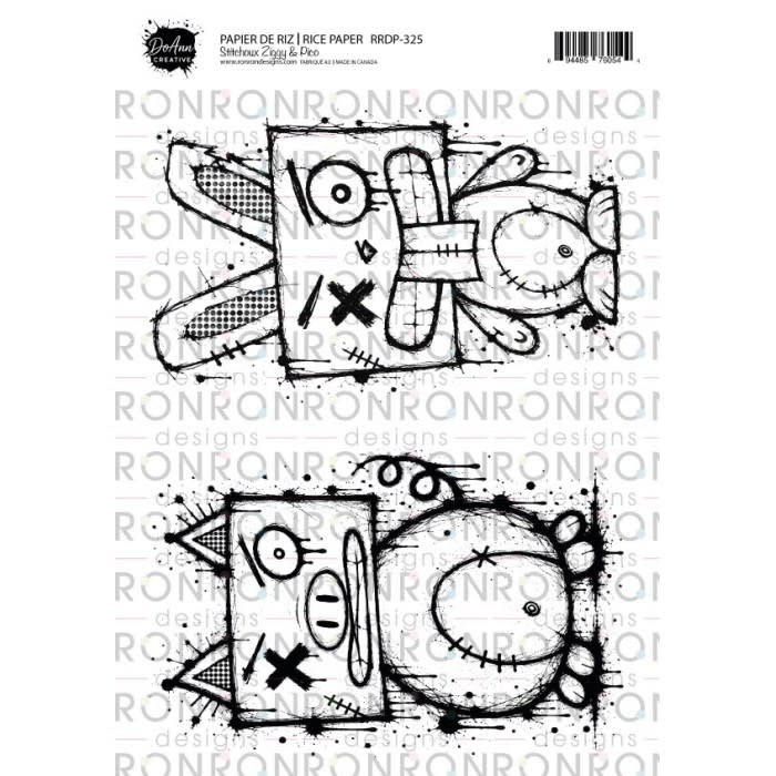 RONRON DESIGNS RONRON DESIGNS DOANN CREATIVE - STITCHOUX ZIGGY & PICO RICE PAPER