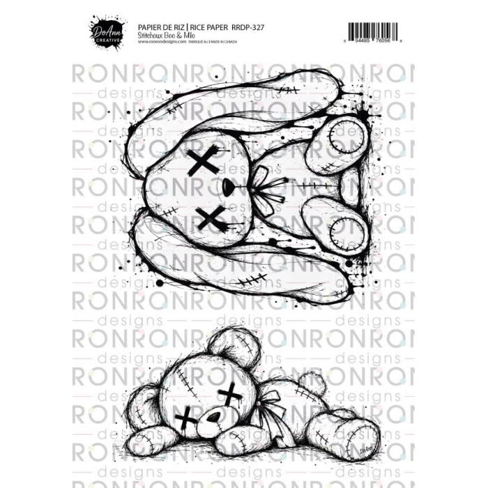 RONRON DESIGNS RONRON DESIGNS DOANN CREATIVE - STITCHOUX BOO & MILO RICE PAPER
