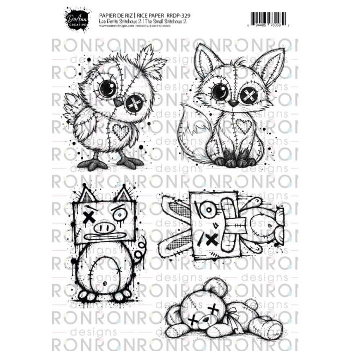 RONRON DESIGNS RONRON DESIGNS DOANN CREATIVE - LES PETITS STITCHOUX 2 RICE PAPER