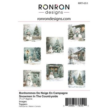 RONRON DESIGNS RONRON DESIGNS BONHOMMES DE NEIGE EN CAMPAGNE TOPPERS