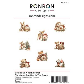 RONRON DESIGNS RONRON DESIGNS BOULES DE NOËL EN FORÊT TOPPERS