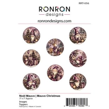 RONRON DESIGNS RONRON DESIGNS NOËL MAUVE TOPPERS