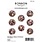 RONRON DESIGNS RONRON DESIGNS NOËL MAUVE TOPPERS