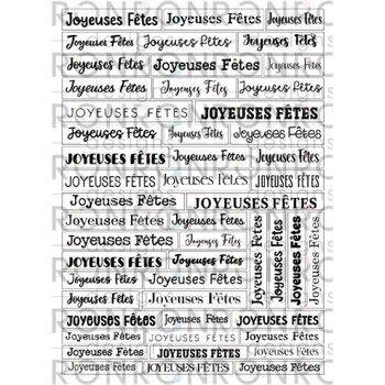 RONRON DESIGNS RONRON DESIGNS JOYEUSES FÊTES - WHITE STICKERS