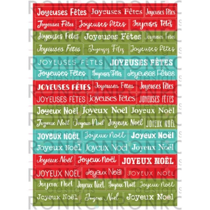 RONRON DESIGNS RONRON DESIGNS SOUHAITS FESTIFS - COULEURS VIVES STICKERS