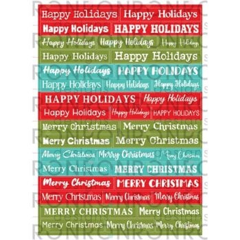RONRON DESIGNS RONRON DESIGNS FESTIVE WISHES - BRIGHT COLORS STICKERS