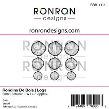 RONRON DESIGNS RONRON DESIGNS RONDINS DE BOIS WOOD PIECES