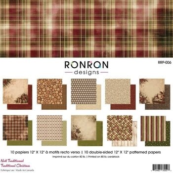 RONRON DESIGNS RONRON DESIGNS NOËL TRADITIONNEL PATTERNED PAPERS