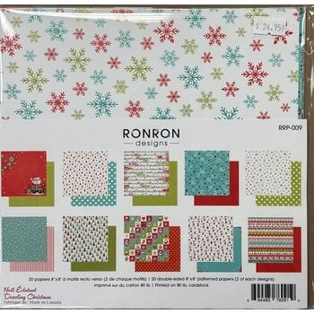 RONRON DESIGNS RONRON DESIGNS NOËL ÉCLATANT 8x8 PATTERNED PAPERS