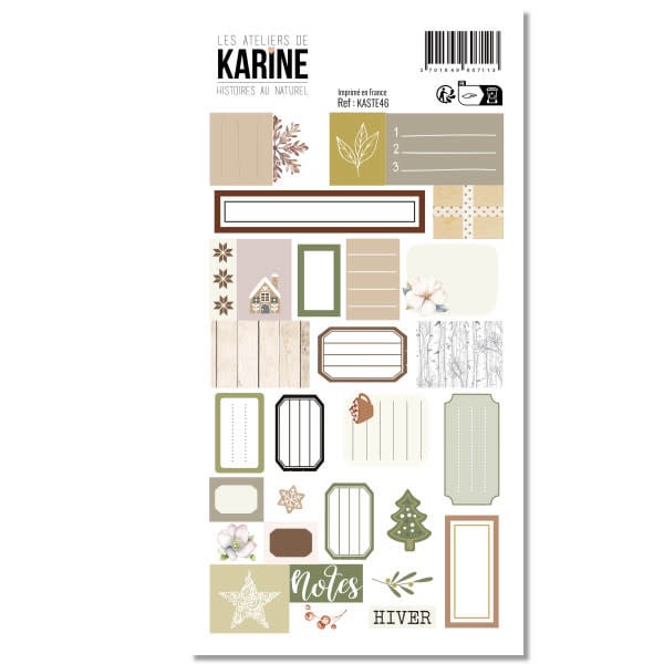 LES ATELIERS DE KARINE LES ATELIERS DE KARINE HISTOIRES AU NATUREL SMALL STICKERS